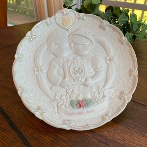 Precious Moments 50th Anniversary Plate